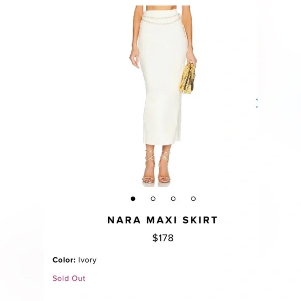 Nara Maxi Skirt Lovers + Friends White Medium